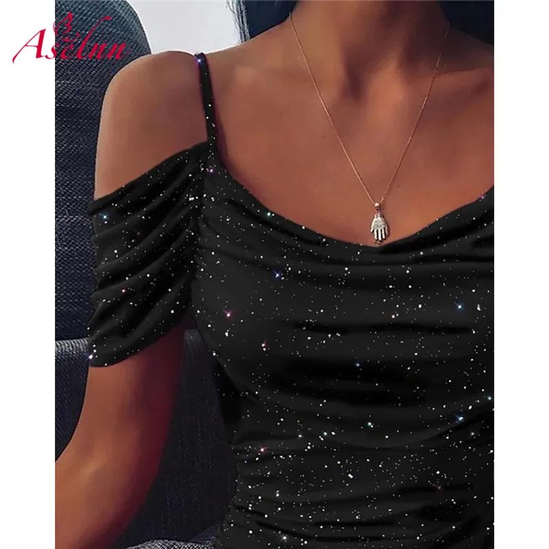 Aselnn-2020-Spring-Women-Sexy-Red-Glitter-Party-Dress-Ladies-Off-Shoulder-Short-Sleeve-Bodycon-Mini (3)