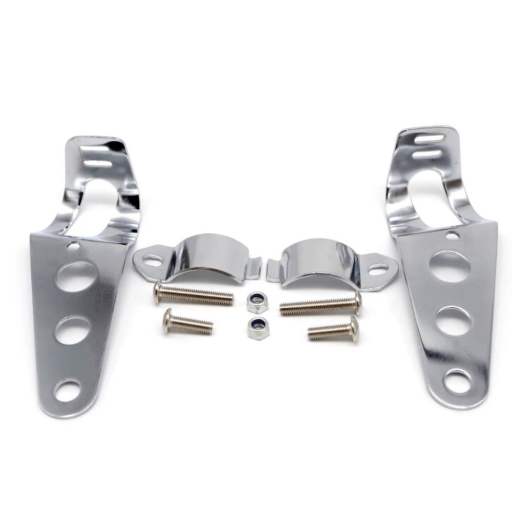 Фара мотоцикла кронштейн фары Маяк части для benelli leoncino 500 trk 502x trk502 600i tnt 1130 - Цвет: Silver