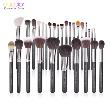 Docolor Makeup brushes set 10-29pcs Starry Gray Professional Natural goat hair Foundation Powder Contour Eyeshadow make up brush 1