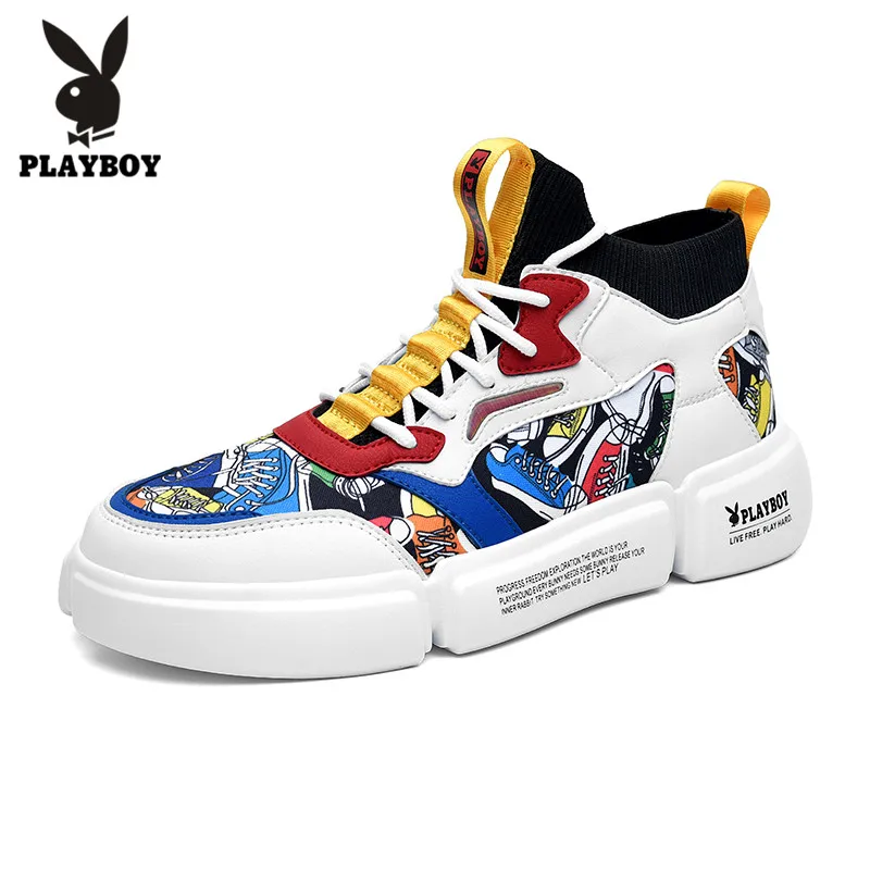 PLAYBOY/Новинка; высококачественные зимние ботинки; Мужские Зимние ботильоны; уличные рабочие ботинки ручной работы в винтажном стиле; мужская теплая зимняя обувь - Цвет: Красный