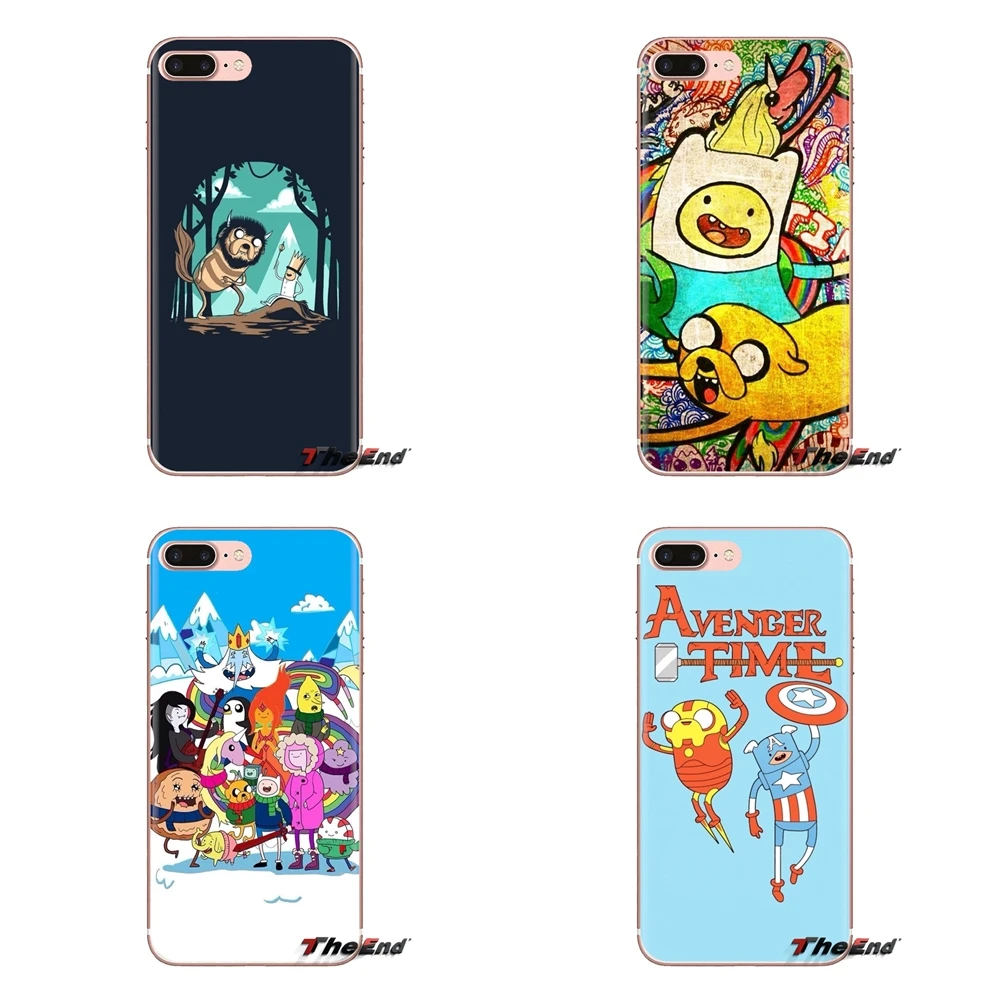For Samsung Galaxy S3 S4 S5 Mini S6 S7 Edge S8 S9 S10 Plus Note 3 4 5 8 9 Transparent Soft Cover Adventure time mobile wallpaper |