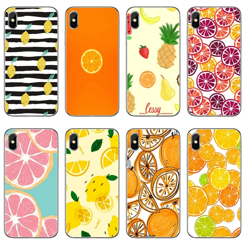 Fresh Citrus Orange Fruit Accessories Phone Case For Huawei P40 P30 P20 Pro P10 P9 Lite Y5 Y6 Y7 Y9 P Smart Plus 2018 2019 | Мобильные