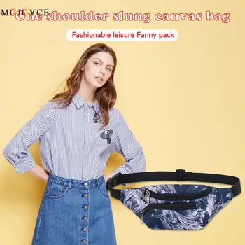 

Unisex Fashion Print Shoulder Crossbody Waist Bag Zipper Fanny Chest Packs