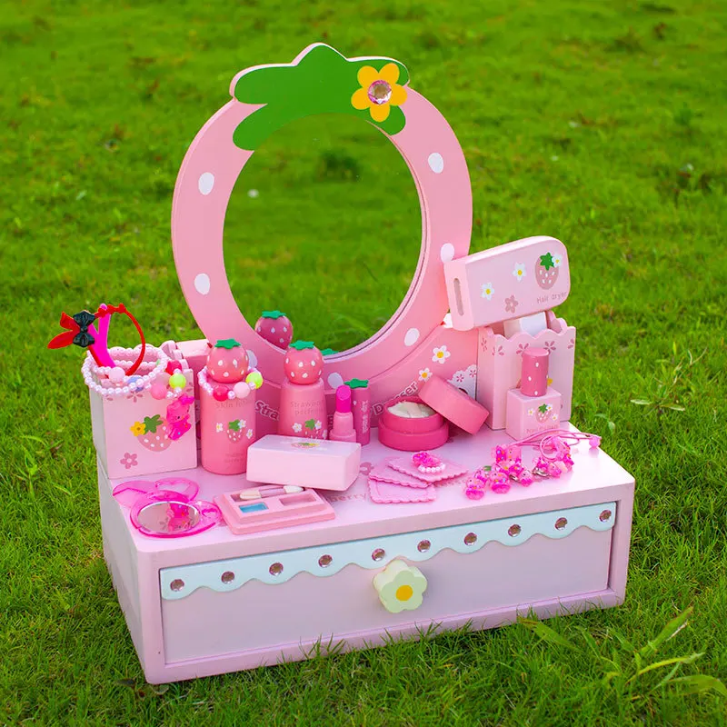 Деревянный Комод для маленькой девочки, для каждой семьи, для хранения маленькой принцессы, есть модель комода, есть набор игрушек