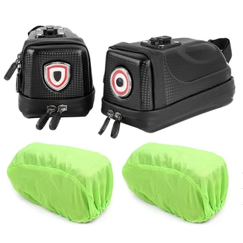 

Portable Bike Saddle Bag Bicycle Bag with Tail Light Kit Waterproof Cycling Biking Portable Dustproof Cycling Decoration