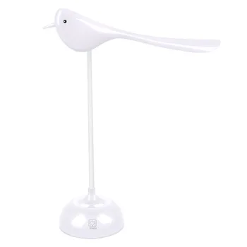 

Led Press Switch Table Lamp Nordic Bird Lights 3 Modes Clip Usb Desk Lamp Eye Protection Dimmer Rechargeable Foldable Fixtures W