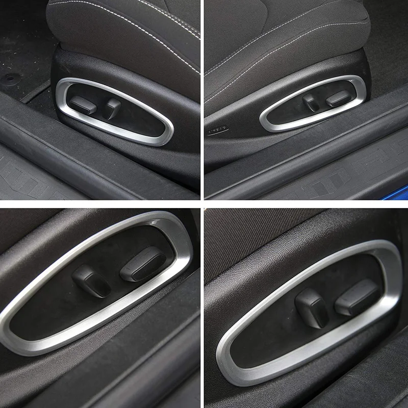 Car Seat Adjust Button Switch Decorative Handle Covers Trims Interior Styling for Chevrolet Camaro