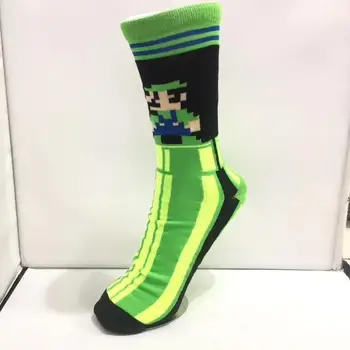 

Anime Cartoon Long Shorts Super Mario Colorful Stockings Casual Cotton Cosplay Dress Sock
