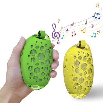 

Portable Mango Bluetooth Speaker Wireless Stereo Speaker With Mic Hook IP54 Waterproof Support Handsfree Call Silicone Shell