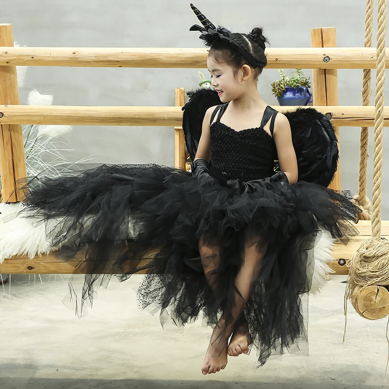 Halloween Dark Unicorn Costume Tutu 