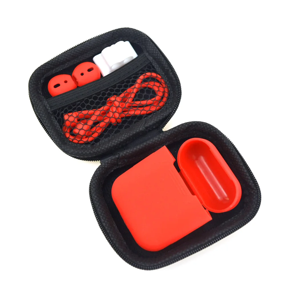 NO.2 1 наушники для ПК, чехол для AirPods, аксессуары, силиконовая защитная сумка-чехол, чехол с защитой от потери, ремешок для ушей, крючки для Apple AirPods - Цвет: NO.2