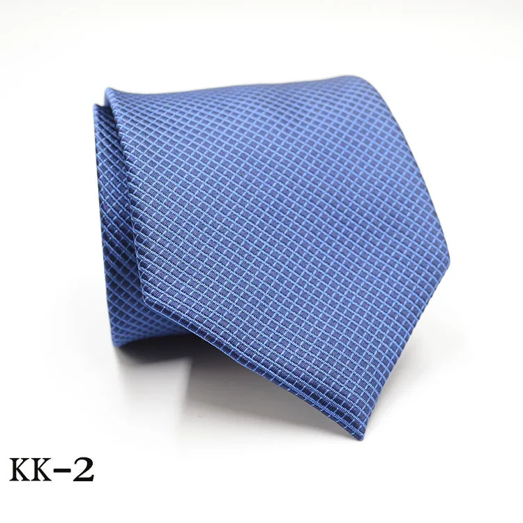 Новинка, мужской галстук, золотой, темно-синий, в полоску, шелк, галстук, жаккард, вечерние, свадебные, тканые, модные, дизайнерские, галстук для мужчин - Цвет: KK-2