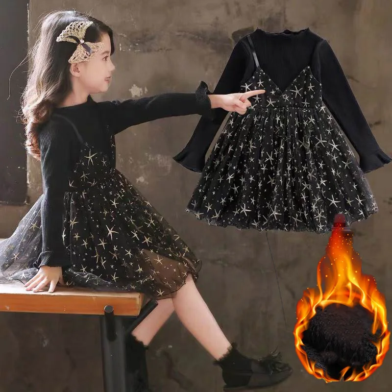 Платье для девочек 2, 3, 4, 5, 6, 7, 8 лет на весну, осень и зиму, платья с длинными рукавами для девочек, Повседневное платье принцессы, Повседневные детские платья для девочек