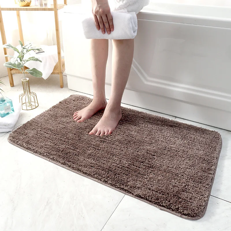 Non-Slip Rugs Absorbent Bunny Carpet Bathroom Rugs Resist Dirt Indoor Door Mat Entrance for Bathroom Home Decoration 23.6x15.7x0.3 