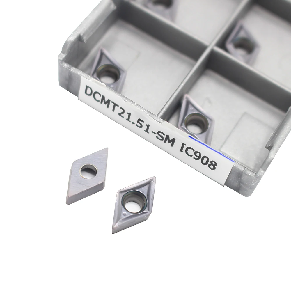20 штук dcmt070204 SM ic908 внутренний Расточные инструменты DCMT 070204 карбида вставки Токарные станки режущий инструмент поворота Резка Инструменты ЧПУ tokarnyy токарный инструмент