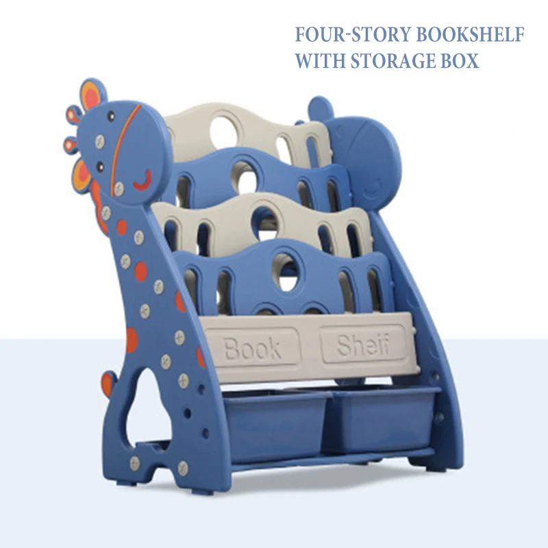 

Children's Bookshelf on The Ground Simple Shelf Economic Student Bookcase Kindergarten Children's Picture Book Shelf 2020
