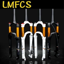 LMFCS MTB магниевого сплава велосипед вилка Supension Air 26/27. 32 RL100mm передняя вилка подходит для 5/29 дюймового горного велосипеда conica