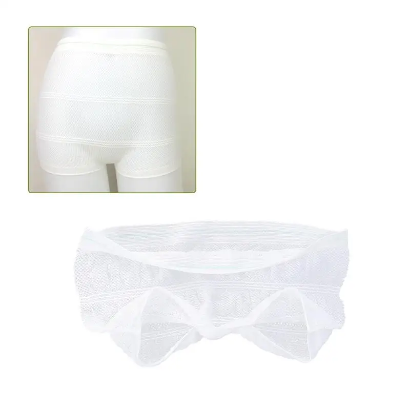 4pcs Disposable Pants Mesh Disposable Unisex Maternity Briefs Underwear Shorts For The Old Patients Random Color