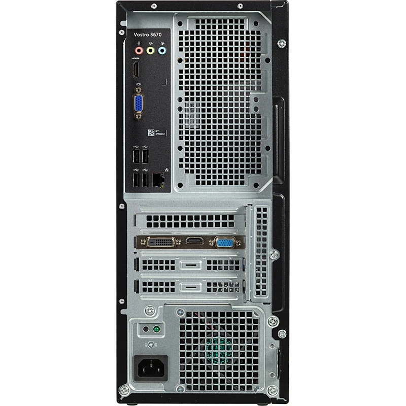 ПК Dell Vostro 3670 MT i3 8100/4Gb/1Tb 7.2k/GT710 2Gb/DVDRW/CR/Lin/kb/m/черный