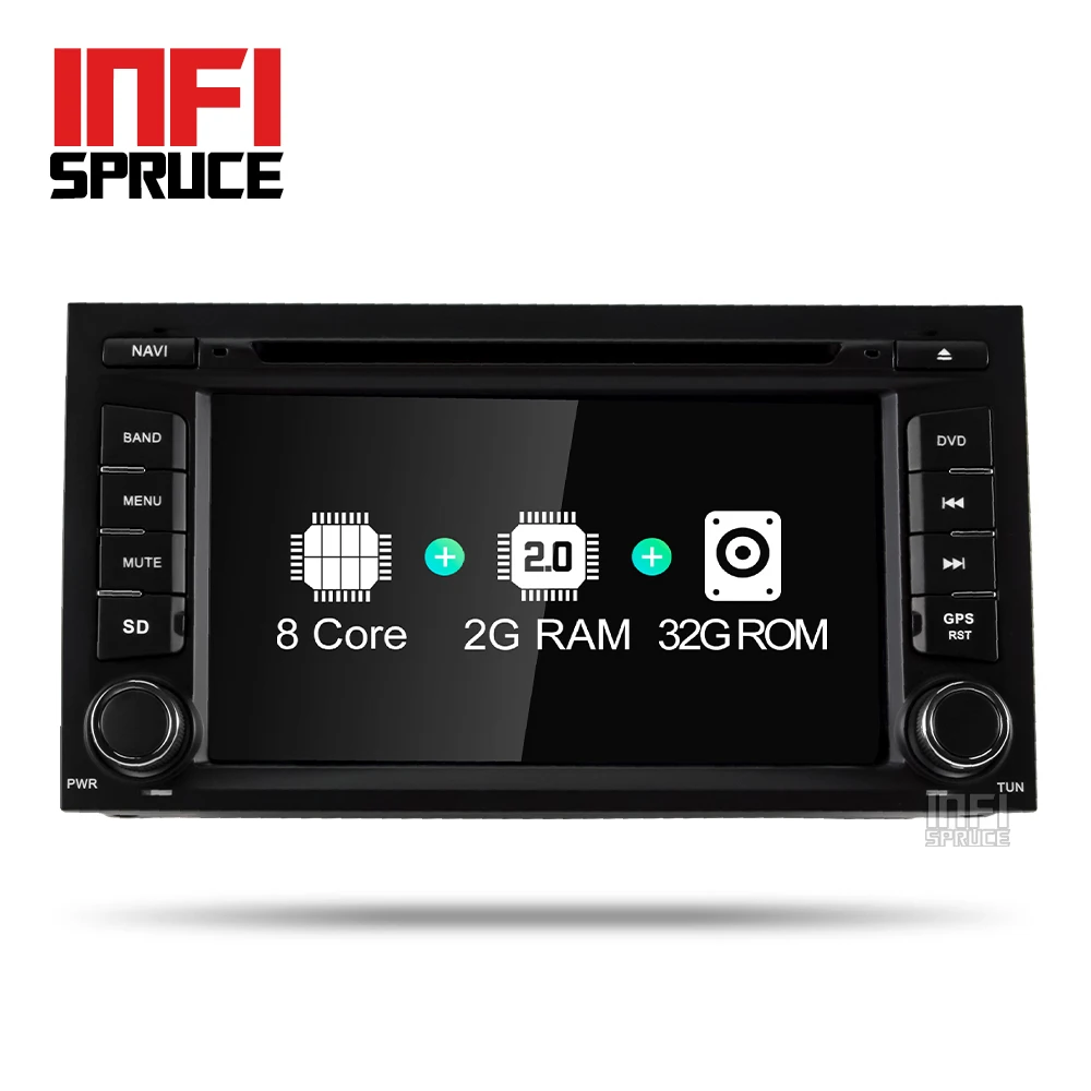 Best Infispruce 7 inch Android 9.0 car dvd for Seat Leon 2013-2018 with 8 core radio stereo gps navigation car stereo media player 0