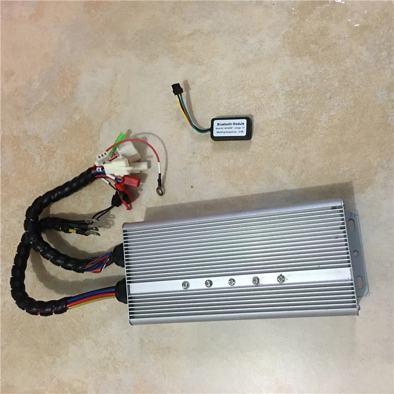 Контроллер BLDC 60 в 72 120 В 80А 1-3 кВт YKZ12080EA с bluetooth для электродвигателя скутера |
