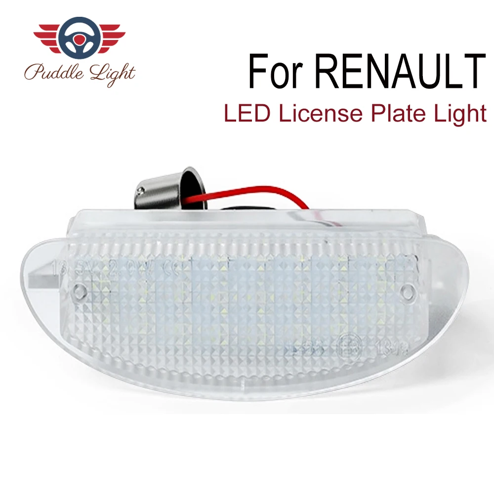 

1pc Car LED License Plate Light 12V SMD3528 LED Number Plate Lamp For Renault Clio II Twingo I