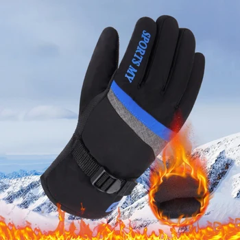 

Unisex Winter Windproof Waterproof Ski Gloves Fleece Soft Skis Snowmobile Riding