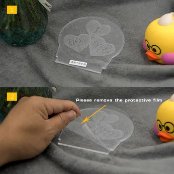 

SOLOLANDOR 3D LED Lamp Creative 3D LED Night Lights Novelty Illusion Night Lamp 3D Illusion Table Lamp For Home Decorative Light