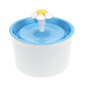 

Automatic Pet Water Fountain Electric Pet Dog Bowl Water Drinking Dispenser Filter Green Blue Flower Style For Cat Dog Feeders