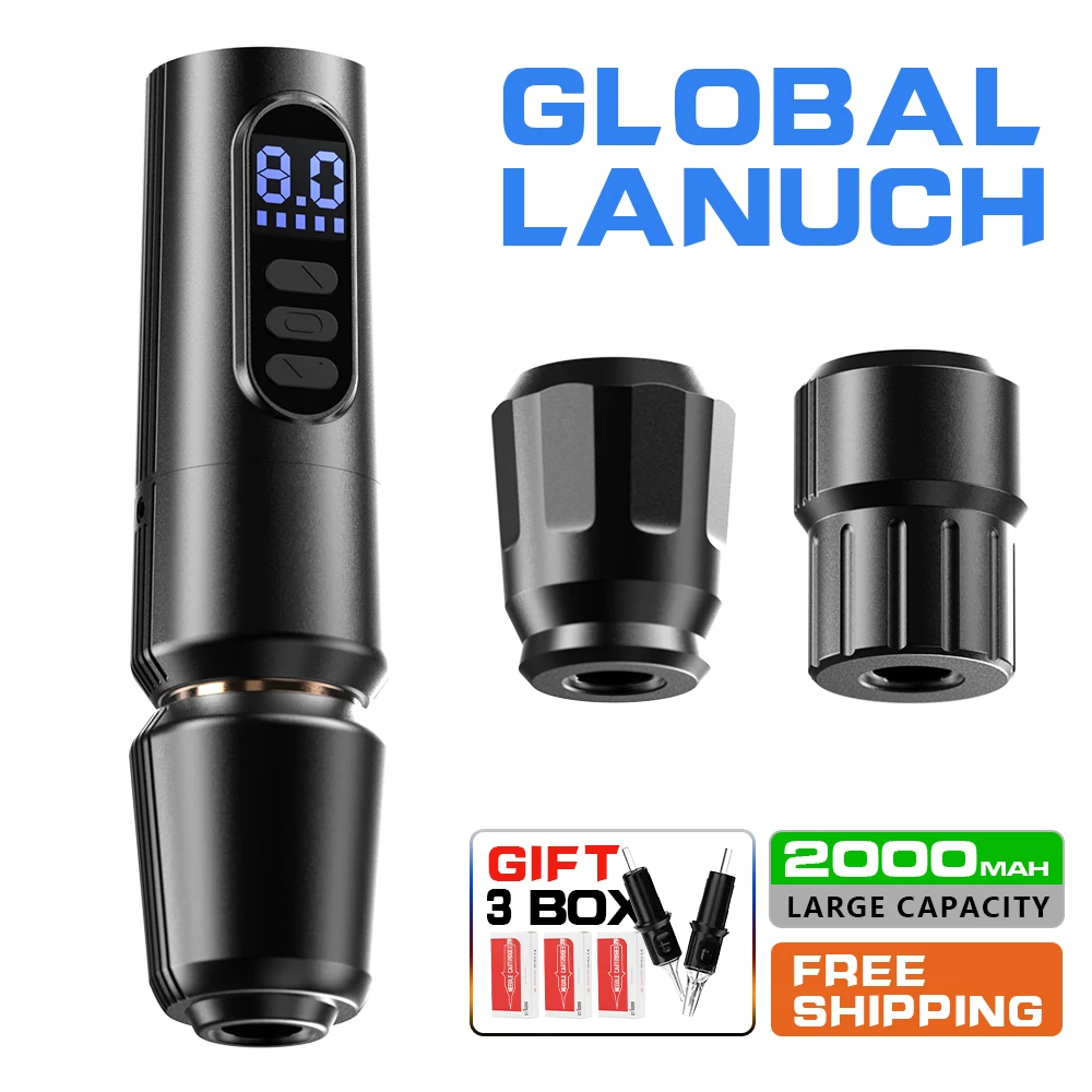 Stigma Wireless Boutique 2000ma Tattoo Pen Pro Tattoo Equipment Black