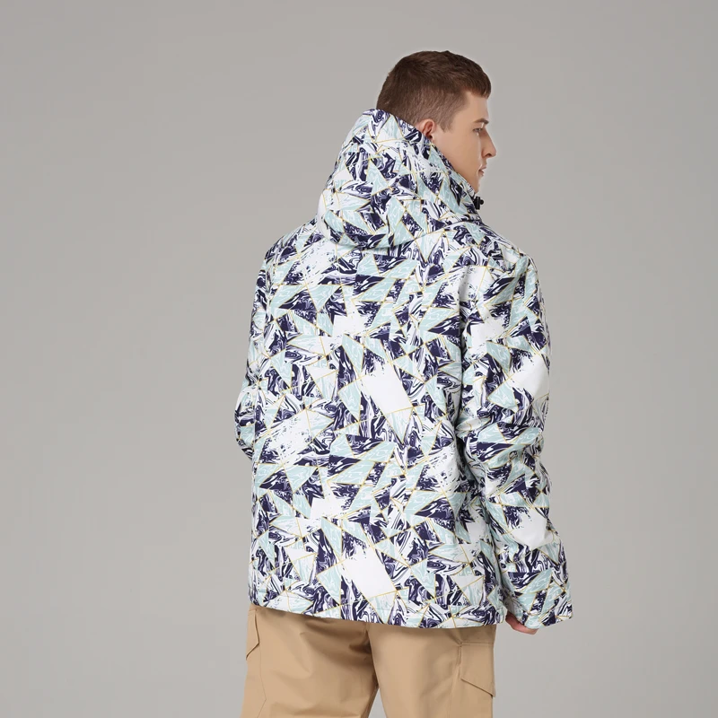 Лыжная куртка мужская водонепроницаемая зимняя куртка термо пальто для улицы Горные лыжи сноуборд куртка