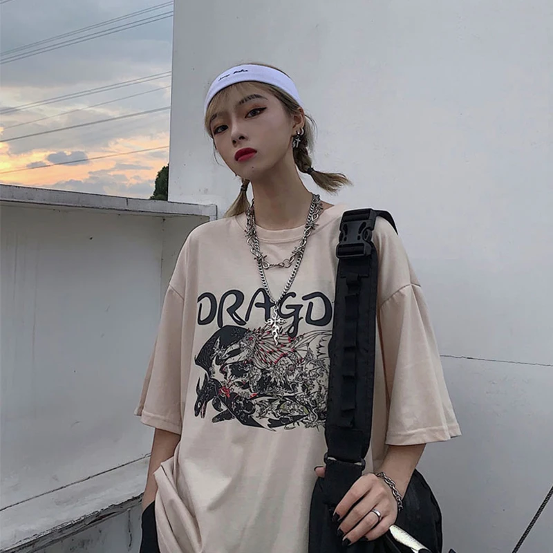 men clothes 2019 summer anime t shirt men's t-shirt with print minimalist New Arrival Loose Retro camiseta hombre Men and women