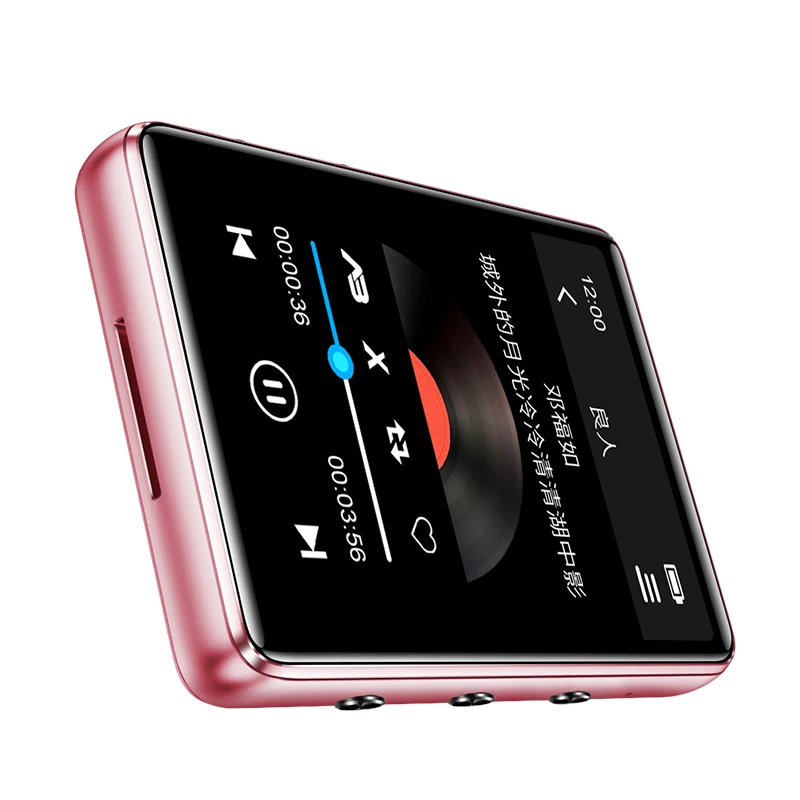 Bluetooth 5,0 металлический MP3-плеер полный сенсорный экран Встроенный динамик 16G с электронной книгой fm-радио Запись воспроизведения видео