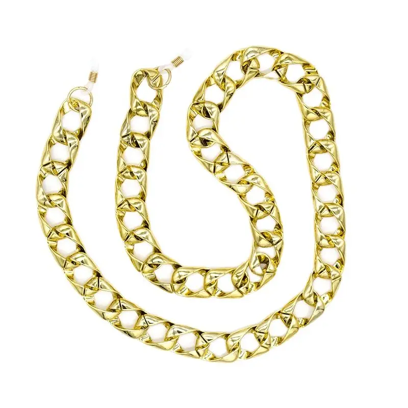 Acrylic Gold Glasses Chain Sunglasses Accessories Hanging Neck Glasses Rope Mask Chain Strap Eyewear