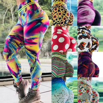 

Leggings Ruching Anti Cellulite Apparel 3D Women Scrunch Push Up Yoga Gym Pants