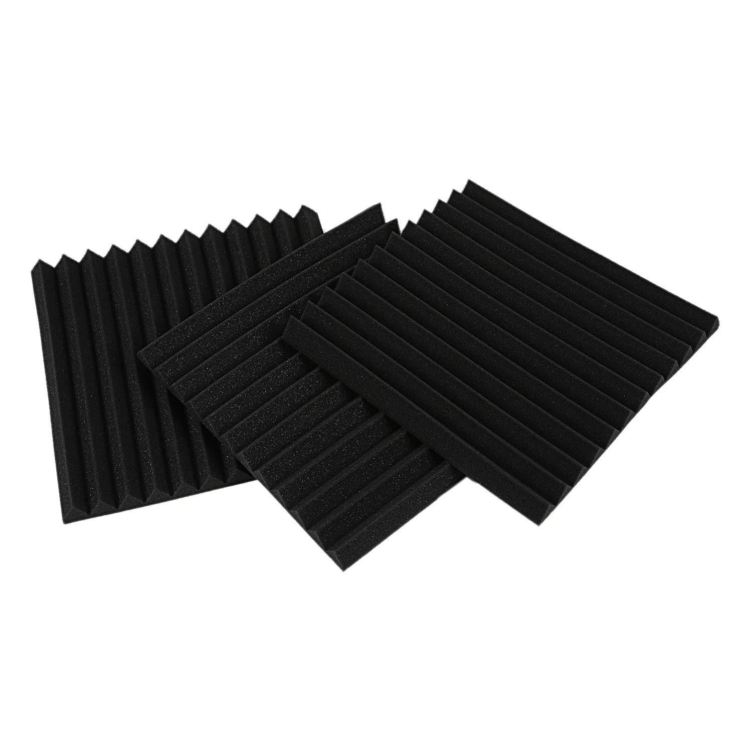 NEW 24 pcs Soundproofing Foam Studio Acoustic Panels Studio Foam Wedges 1 X 12 X 12 inch Soundproof Absorption Treatment Panel