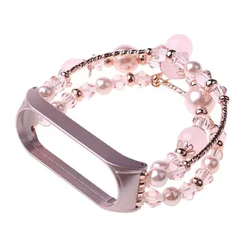 

Fashion Women Bracelet Decorative Jewelry Replacement Sports Watch Strap Band Wristband for Xiaomi Mi Band 4 Accessories