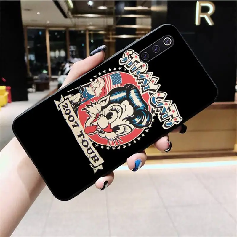 Stray Cats Rockabilly Slim DIY Printing Phone Case cover Shell for Xiaomi Mi10 10Pro 10 lite Mi9 9SE 8SE Pocophone F1 Mi8 Lite xiaomi leather case