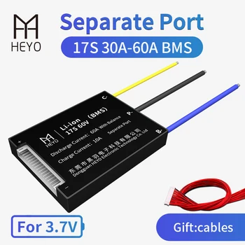 

Lithium polymer battery bms 17s 60V for e-bike escooter 40a 150a overcharge protection board with balance separate port