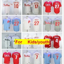 Youth Philadelphia Rhys Hoskins Aaron Nola Lenny Dykstra Darren Daulton Maikel Franco FLEX& Cool базовый плеер Джерси