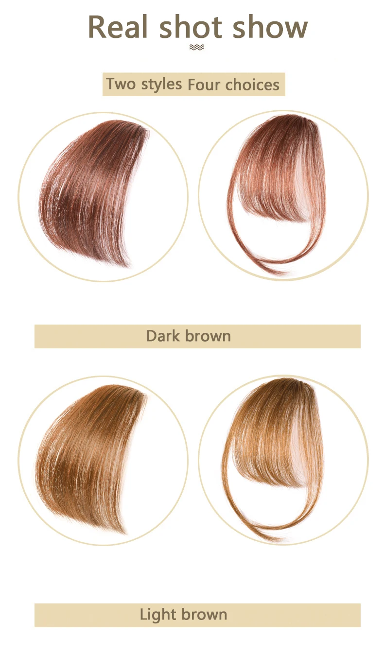 Salonchat, прямые волосы, челка, настоящие волосы, черный, коричневый, золотой, красный, не реми волосы