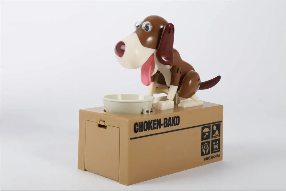 2019Dog Puppy Hungry Bank монета для еды, экономия, собачья копилка