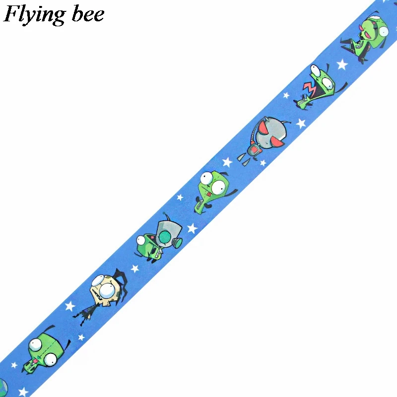 Flyingbee 15 мм X 5 м бумага мультфильм васи клейкая лента Захватчик Зим клейкая лента DIY Скрапбукинг наклейка этикетка маскирующая лента X0612