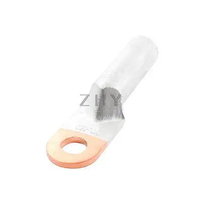 

DTL-150 150mm2 Cable Copper Lug Terminal Connector Silver Tone for 5/8" Dia Bolt