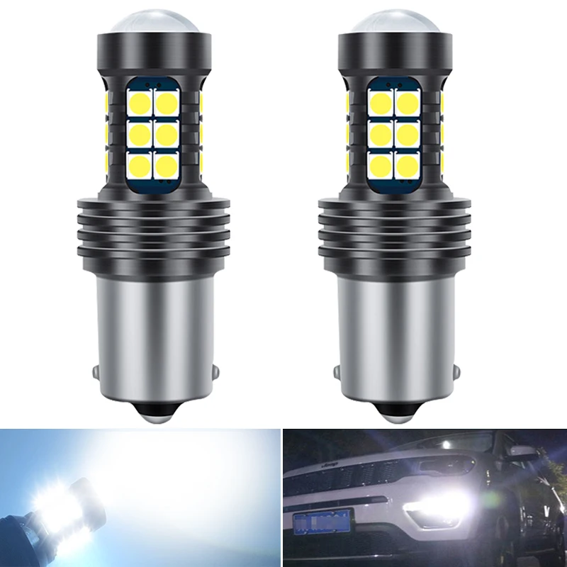 2 шт. BA15S 1156 P21W Canbus W16W светодиодный 15 Светодиодная лампа для задсветильник хода