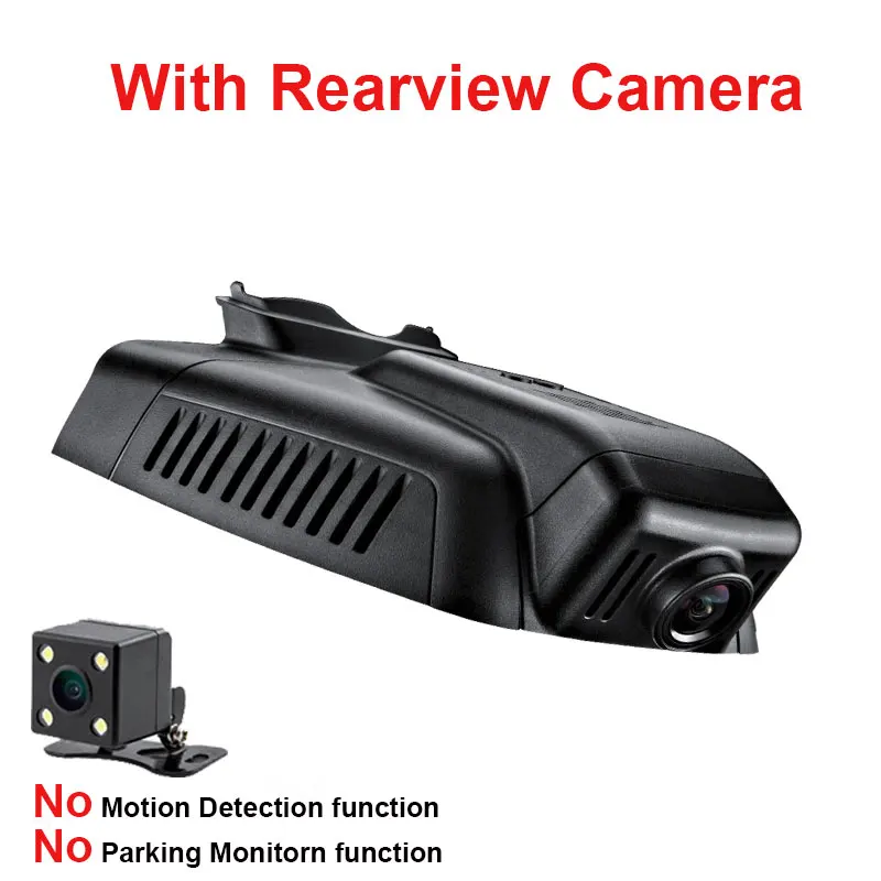With Rear Lens Kampacar автомобильный Wi-Fi видеорегистратор камеры Novatek 96658 для Mercedes Benz GLK класс низкая конфигурация X204 GLK200 260 300 350 тире Cam - Название цвета: With Rear Lens