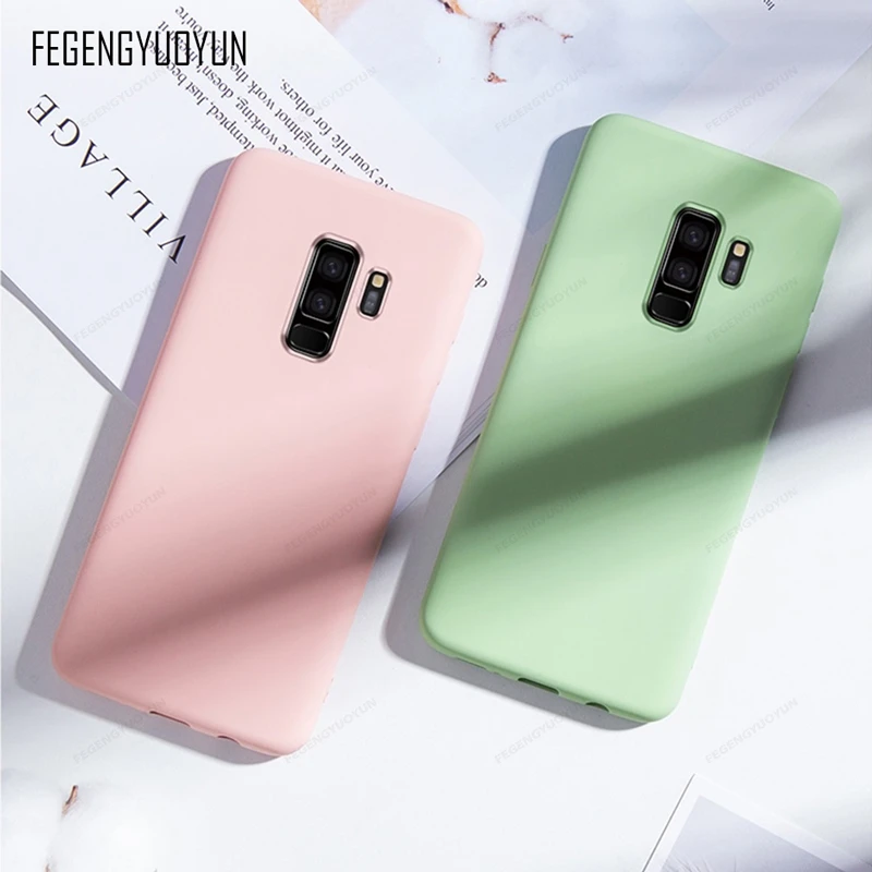 Чехол из жидкого силикона для Samsung Galaxy A50 A51 A71 A750 A81 Note 8 9 10 Plus S8 S9 S10 S20 Ultra S10E|Бамперы|