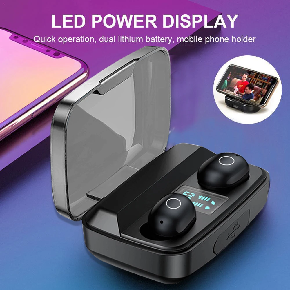Новые наушники F2 TWS с сенсорным Bluetooth HD стерео беспроводные шумоподавлением
