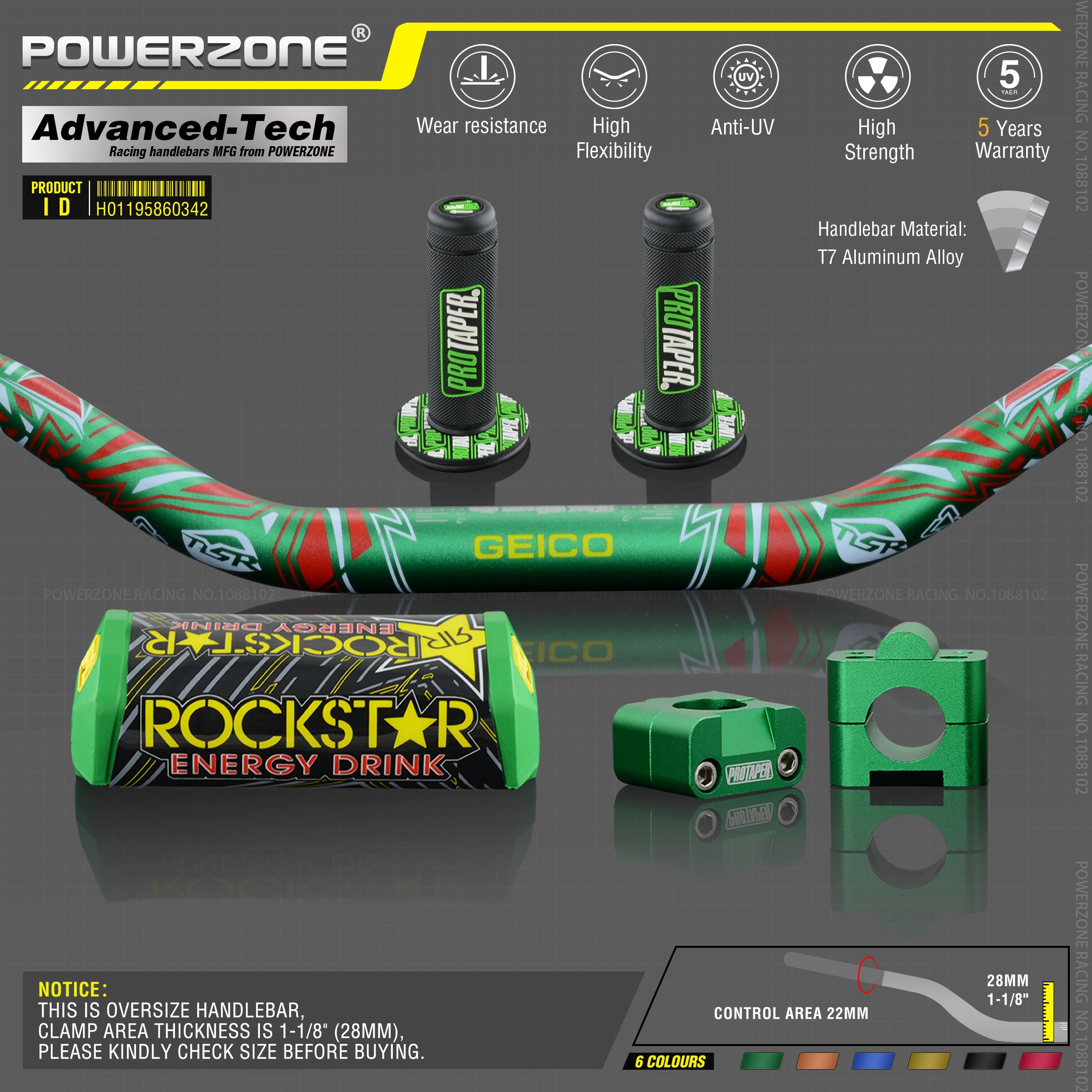 Руль для Pro Taper Pack Bar 1-1/" Классическая дверная ручка барные Колодки Ручки Pit Pro Racing Dirt Pit Bike мотоцикл с адаптер cnc