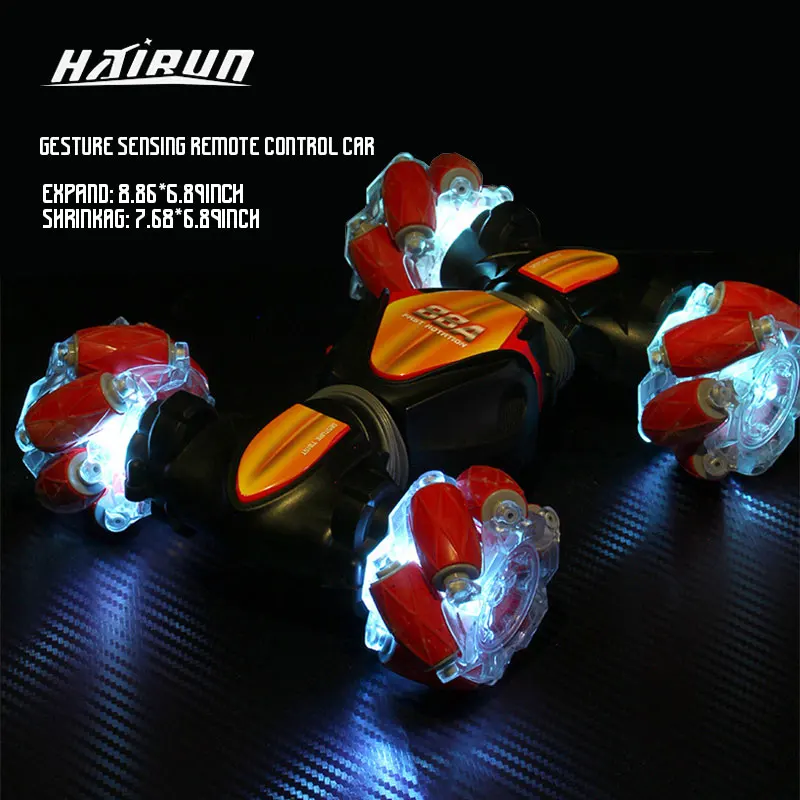 Трюковый автомобиль Hairun RC 4WD 1/18 индукционный жест вращение дрифт внедорожники